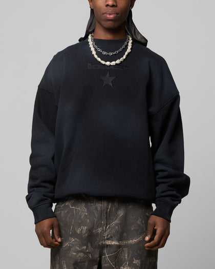 Loiter Premium Essentials Crewneck Washed Black