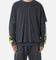 MNML Flame Double Layer Long Sleeve T-Shirt Black