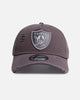 New Era Las Vegas Raiders 'Canvas Graphite Grey' 9FORTY A-Frame Snapback Washed Graphite