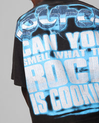 Loiter X WWE The Rock Vintage T-Shirt Vintage Black