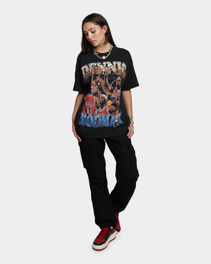 Rodman Brand Cartoon Vintage T-Shirt Washed Black