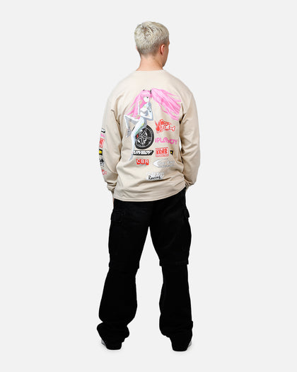 Playboy Sponsors Long Sleeve T-Shirt Sand