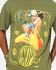 73Studio X One Piece Usopp Vintage T-Shirt Washed Olive