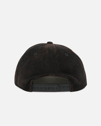 New Era Canberra Raiders 'NRL Golfer Washed Black' Pre-Curved Corduroy Golfer Snapback Washed Black