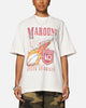 Queensland Ruby League Queensland Maroons Flaming Ball T-Shirt Silver Marle