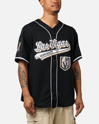 Pro Standard Las Vegas Golden Knights Mesh Button Up Jersey Black