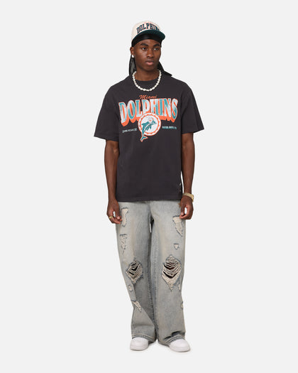 Mitchell & Ness Miami Dolphins Arch T-Shirt Faded Black