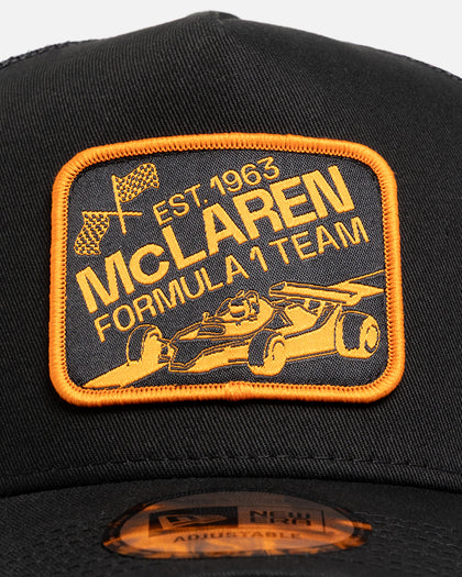 New Era X Mclaren Graphic Patch Trucker A-Frame Snapback Black