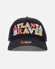New Era Atlanta Braves 'Fabric Shop' 9FORTY A-Frame Snapback Navy