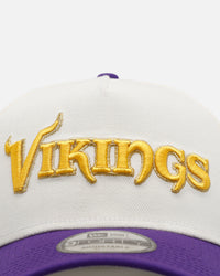 New Era Minnesota Vikings 'Chrome Metallic Wordmark' 9FORTY A-Frame Snapback Chrome