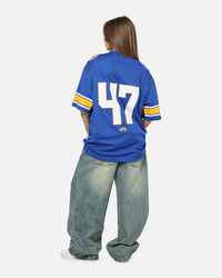 Bleacher Athletic Parramatta Eels NRL Gridiron Mesh Jersey Official Team Color