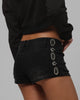 Loiter Women's Rodeo Denim Shorts Black