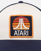 American Needle Twill Valin Patch Trucker Snapback Ivory/Navy