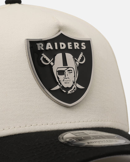 New Era Las Vegas Raiders 'Gold Medal Badge' 9FORTY A-Frame Snapback White/Black/Green