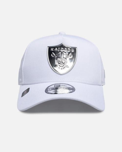 New Era Las Vegas Raiders 'White Silver' 9FORTY A-Frame Snapback White/Silver