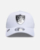 New Era Las Vegas Raiders 'White Silver' 9FORTY A-Frame Snapback White/Silver