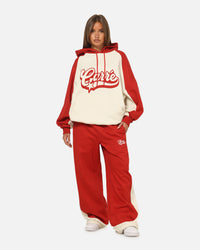 Carre Sport C Hoodie Off White/Red