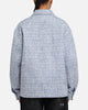 XXIII Boucle Tweed Zip Jacket Teal/Blue/Purple