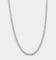 NXS Flat Faced Curb Chain White Gold