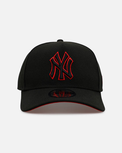 New Era New York Yankees 'Easy Black And Scarlet' 9FORTY A-Frame Snapback Black/Scarlet