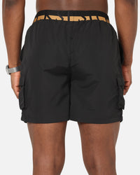 Sik Silk Cargo Swim Shorts Black