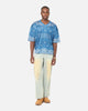 Criminal Damage Paisley Mesh Top Blue/White