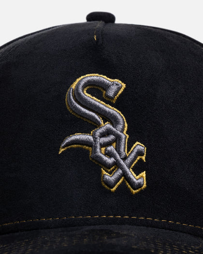 New Era Chicago White Sox 'Statement Suede 10 Year Anniversary' 9FORTY A-Frame Snapback Black Suede