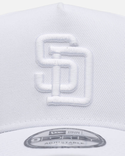 New Era San Diego Padres 'Easy White' 9FORTY A-Frame Snapback White/White