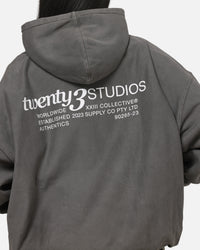 XXII Collectives Hoodie Charcoal/White