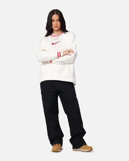 Nike Women's Sportswear Phoenix Oversized Graphic Fleece Sweatshirt Sail
