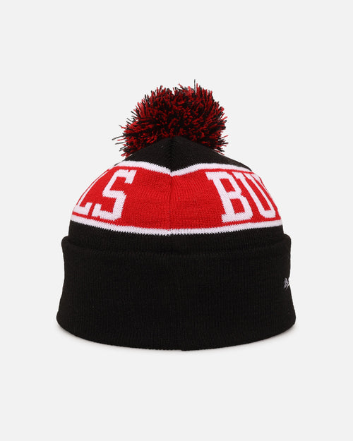 Mitchell & Ness Chicago Bulls Team Pom Beanie Black/Red