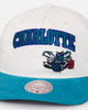 Mitchell & Ness Charlotte Hornets History Origin Snapback White/Teal