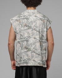 Loiter Script Muscle T-Shirt Hunter Camo