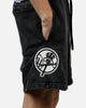 Pro Standard New York Yankees Raffia Shorts Black Acidwash