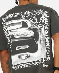 Key Street Twotone T-Shirt Black Wash