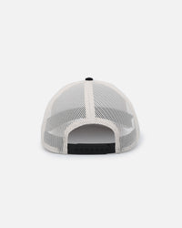 American Needle Twill Valin Patch Trucker Snapback Ivory/Black