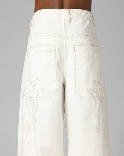 Loiter Star Born Jeans Off White