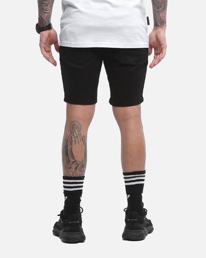 Saint Morta Thrashed Shorts Jet Black
