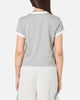 Nike Women's Sportswear Graphic Ringer T-Shirt Dark Grey Heather