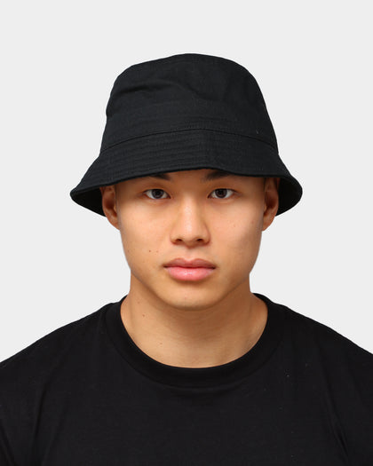 EN ES Plain Bucket Hat Black Black