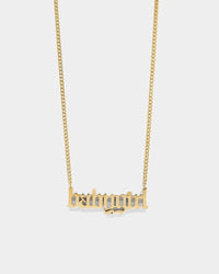 Raising Hell Women's 18" Babygirl Pendant Gold