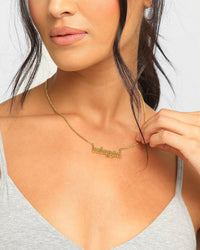 Raising Hell Women's 18" Babygirl Pendant Gold