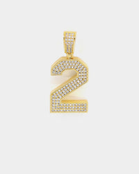 Saint Morta Men's Iced College Pendant Iced Gold