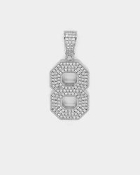Saint Morta Men's Iced College Pendant Iced White Gold