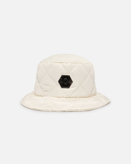 404 Quilted Bucket Hat Off White