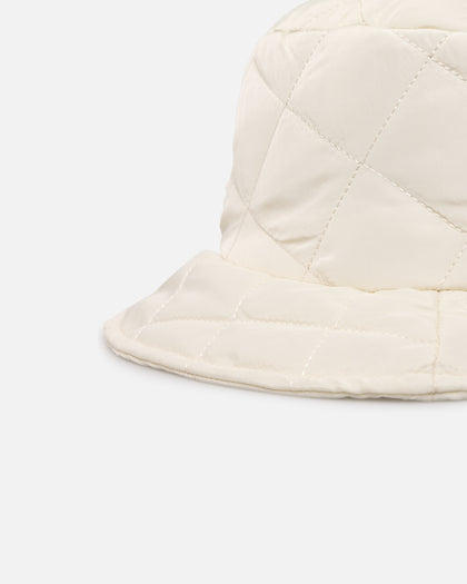 404 Quilted Bucket Hat Off White
