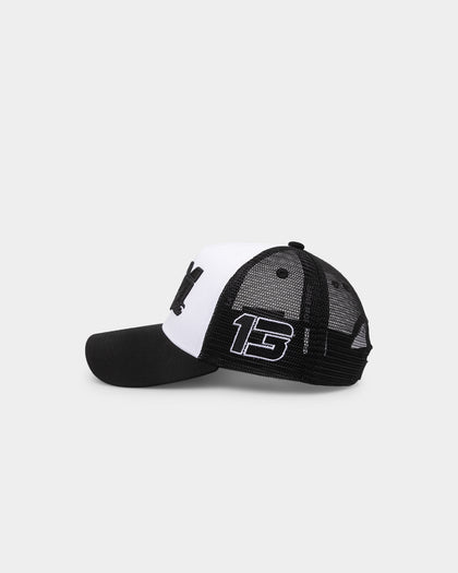 Saint Morta Moto Trucker Snapback Black/White