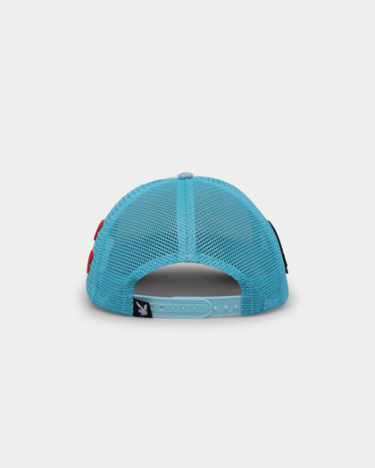 Playboy X Culture Kings Club Trucker Snapback Light Blue