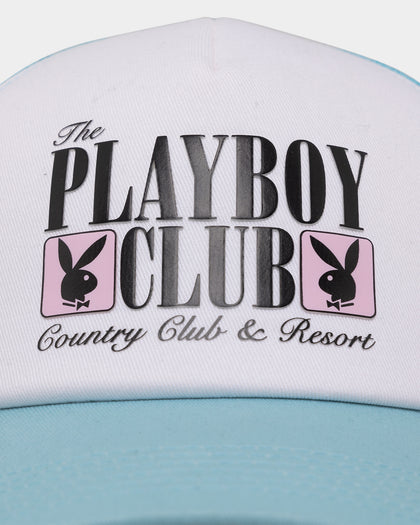 Playboy X Culture Kings Club Trucker Snapback Light Blue