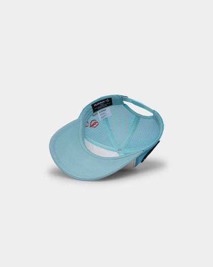 Playboy X Culture Kings Club Trucker Snapback Light Blue